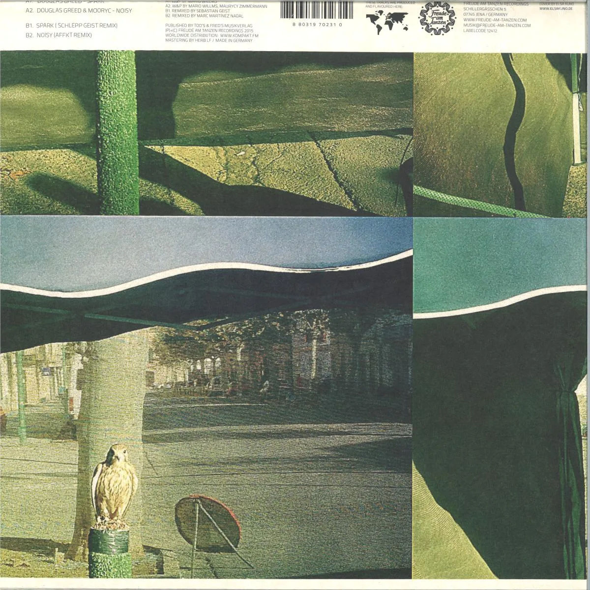 Back cover — Douglas Greed&Mooryc — Spark / Noisy Ep