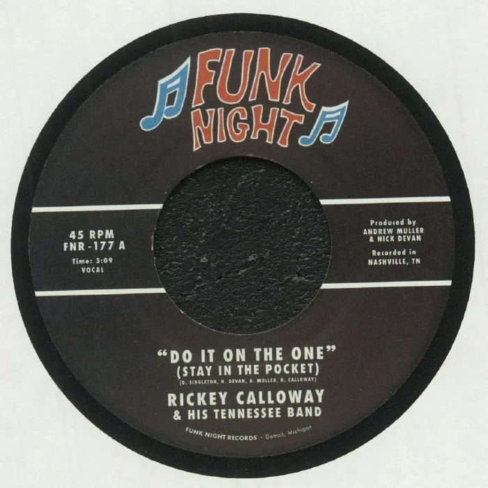 Front cover — Rickey CALLOWAY & HIS TENNESSEE BAND — Do It On The One