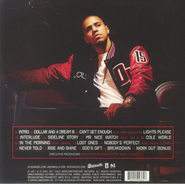 Обратная сторона обложки — J COLE — Cole World: The Sideline Story