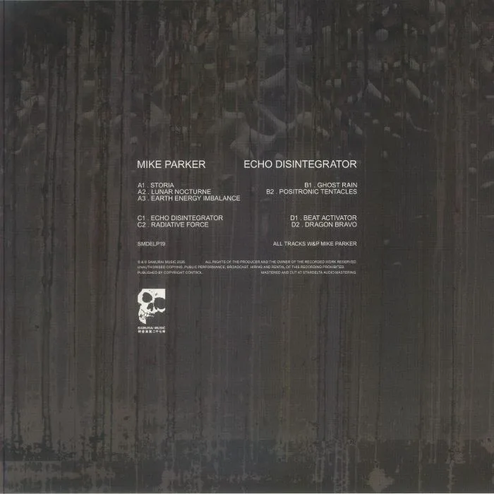 Back cover — Mike PARKER — Echo Disintegrator