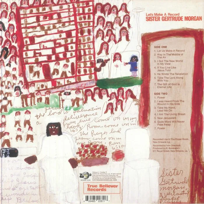 Обратная сторона обложки — SISTER GERTRUDE MORGAN — Let's Make A Record (mono)