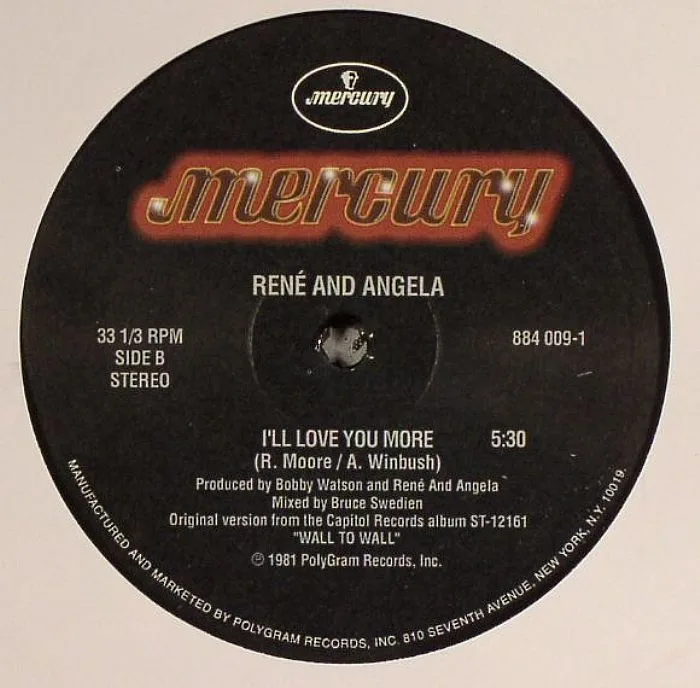 Back cover — RENE & ANGELA — I'll Be Good