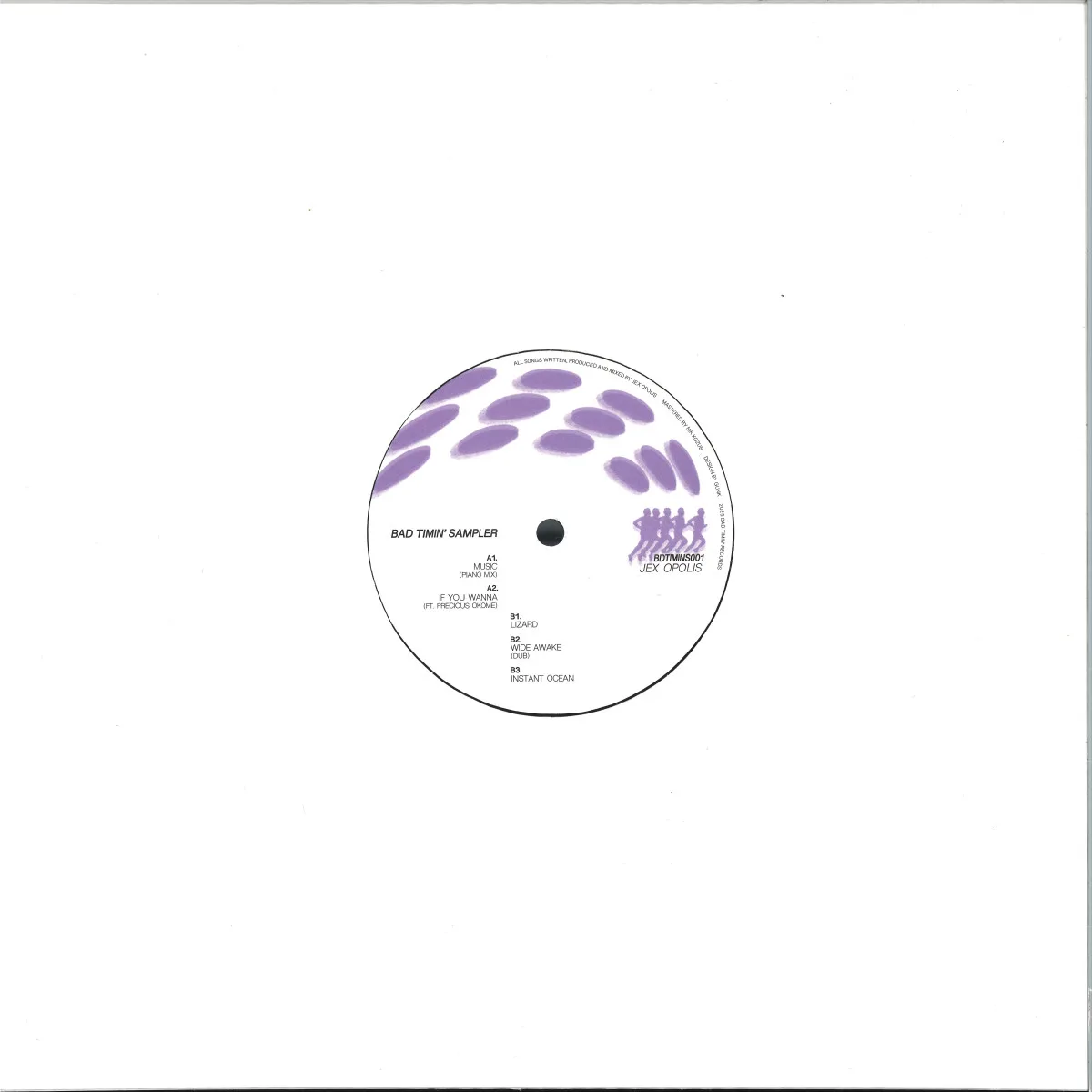 Обратная сторона обложки — Jex Opolis — Bad Timin' Sampler