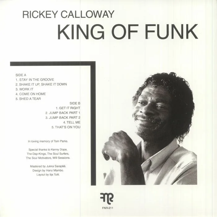 Обратная сторона обложки — Rickey CALLOWAY — King Of Funk