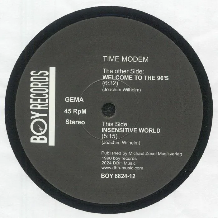 Back cover — TIME MODEM — Welcome To The 90s (reissue)