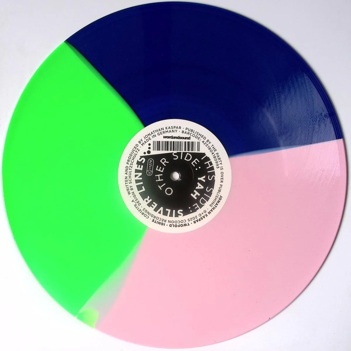 Back cover — Jonathan Kaspar — Twofold - Ignite (Ltd Coloured Vinyl)