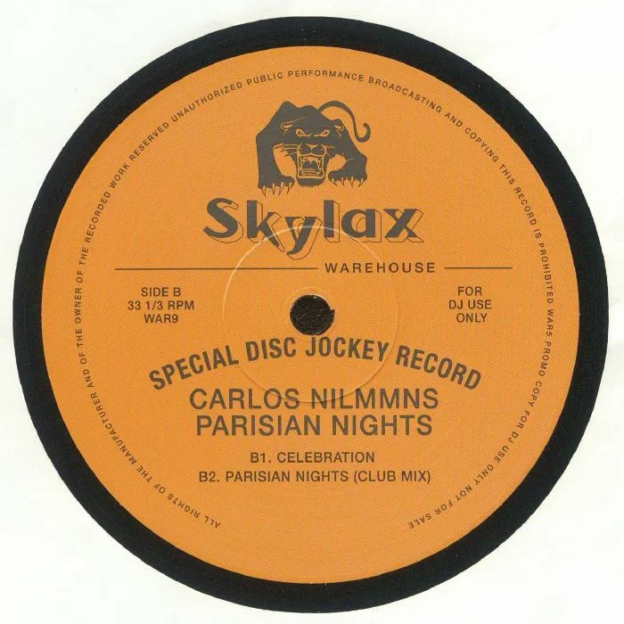 Back cover — Carlos NILMMNS — Parisian Nights