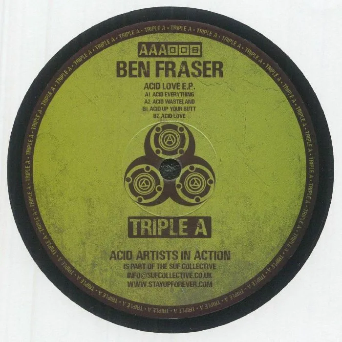 Обратная сторона обложки — Ben FRASER — Acid Love EP