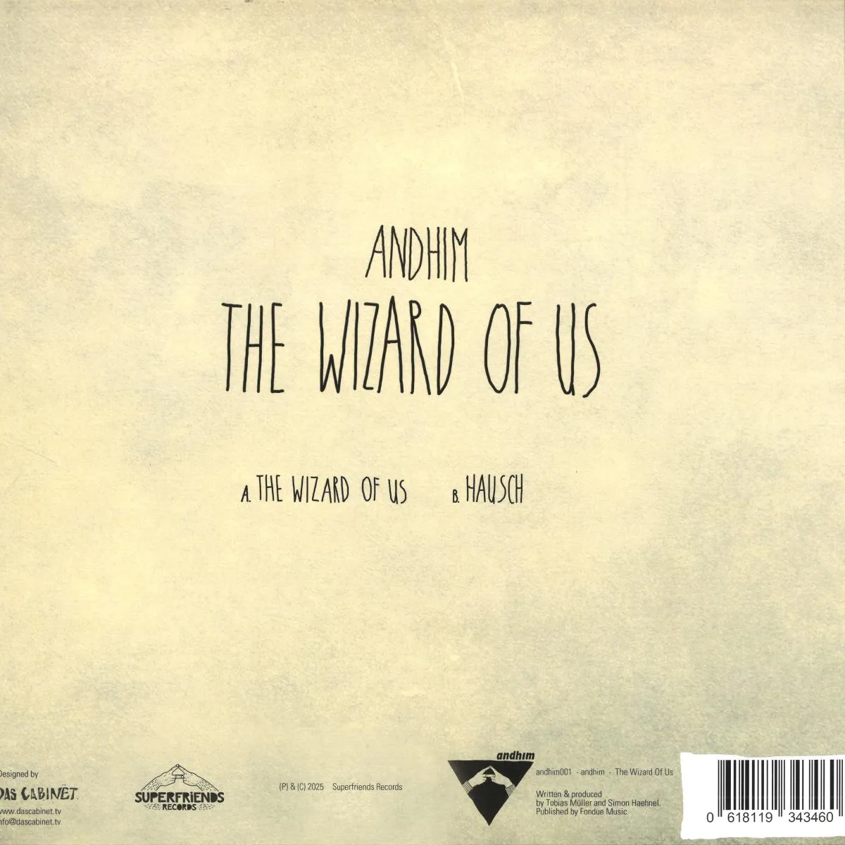 Обратная сторона обложки — Andhim — The Wizard Of Us
