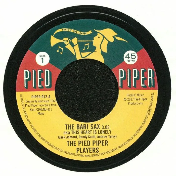 The PIED PIPER PLAYERS / THE CAVALIERS — The Bari Sax