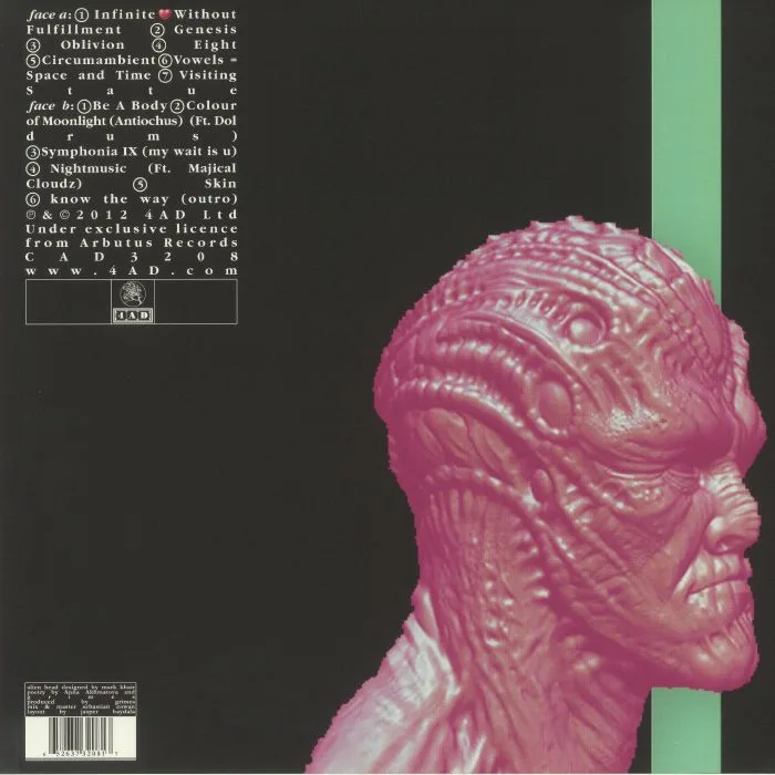 Back cover — GRIMES — Visions