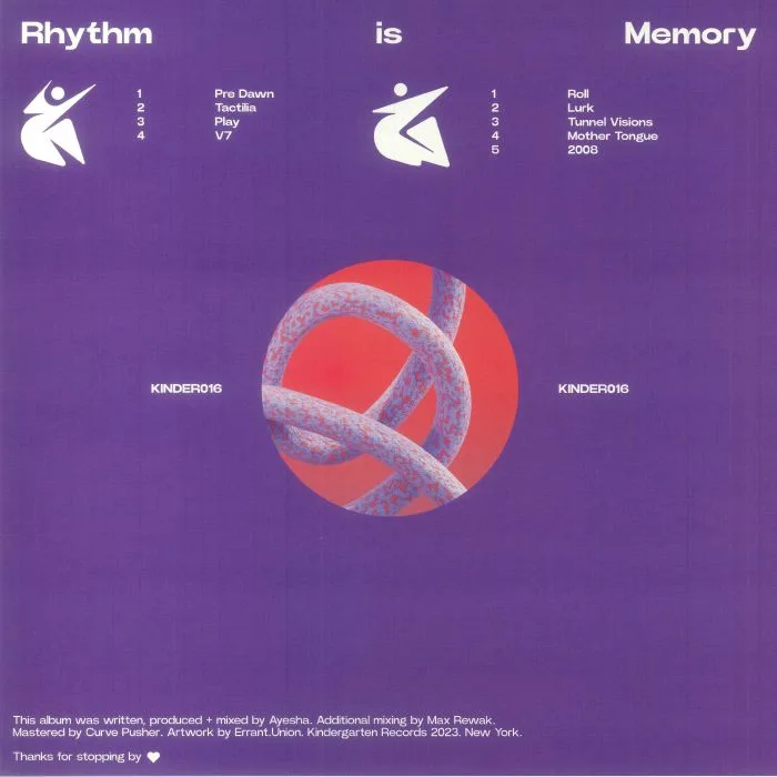 Обратная сторона обложки — AYESHA — Rhythm Is Memory