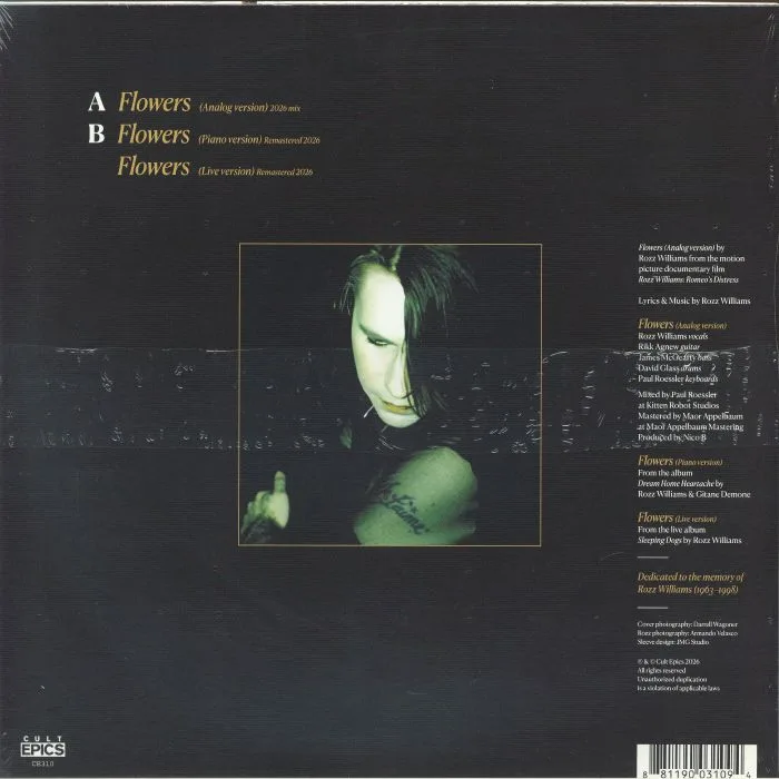 Back cover — Rozz WILLIAMS — Flowers