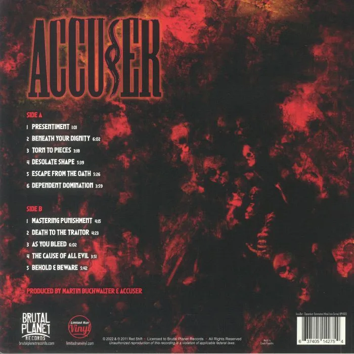 Back cover — ACCUSER — Dependent Domination