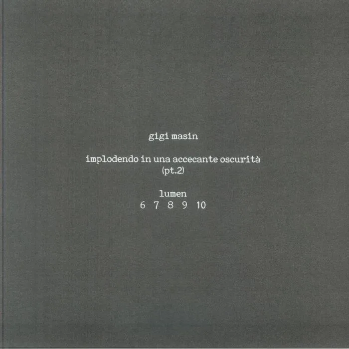 Back cover — Gigi MASIN — Implodendo In Una Accecante Oscurita: Part 2