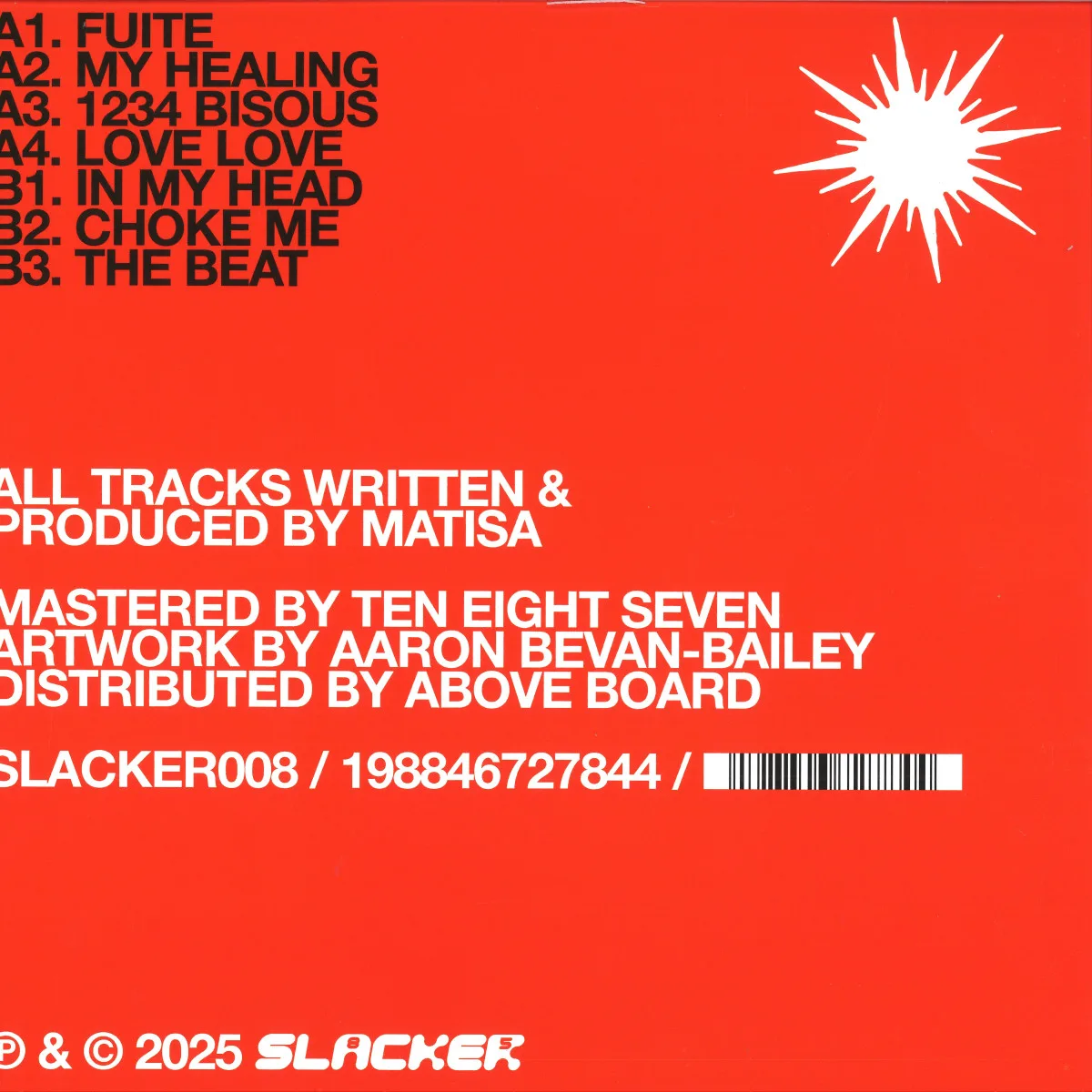 Back cover — Matisa — In My Head