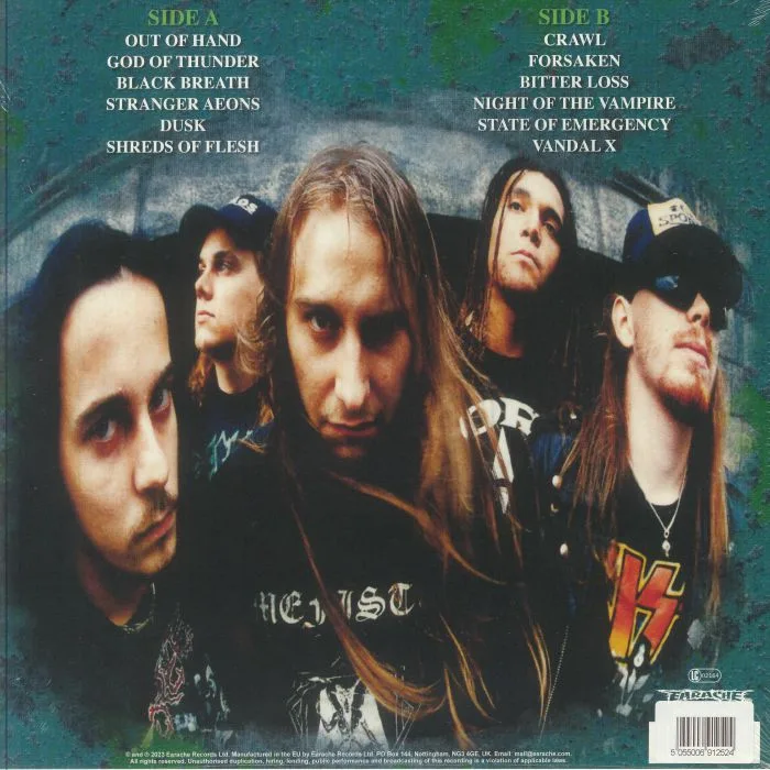 Back cover — ENTOMBED — Entombed