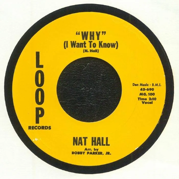 Лицевая сторона обложки — Nat HALL — Why (I Want To Know)