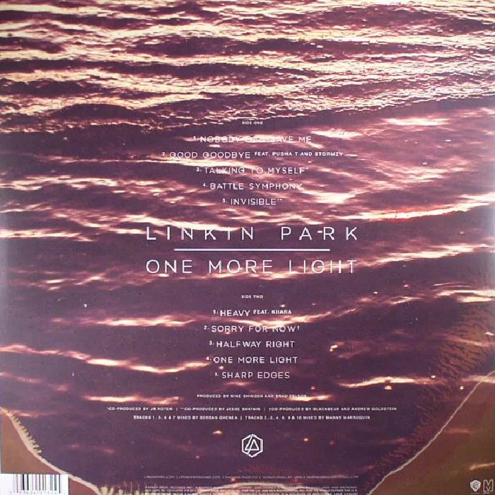Back cover — LINKIN PARK — One More Light