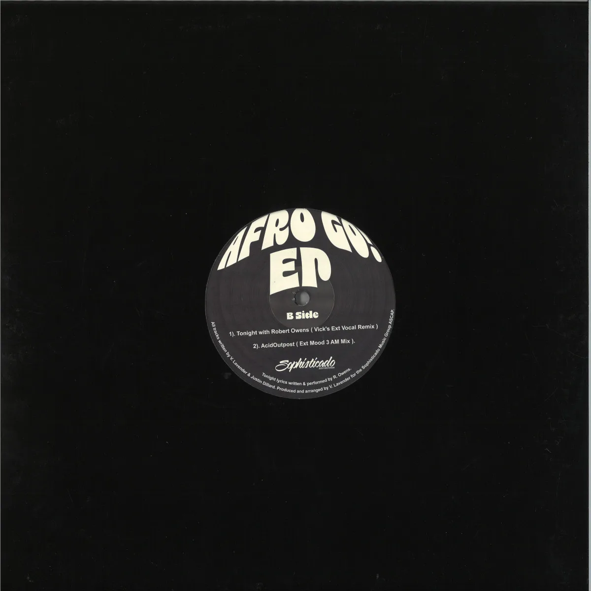 Back cover — Vick Lavender — AFRO GO! EP