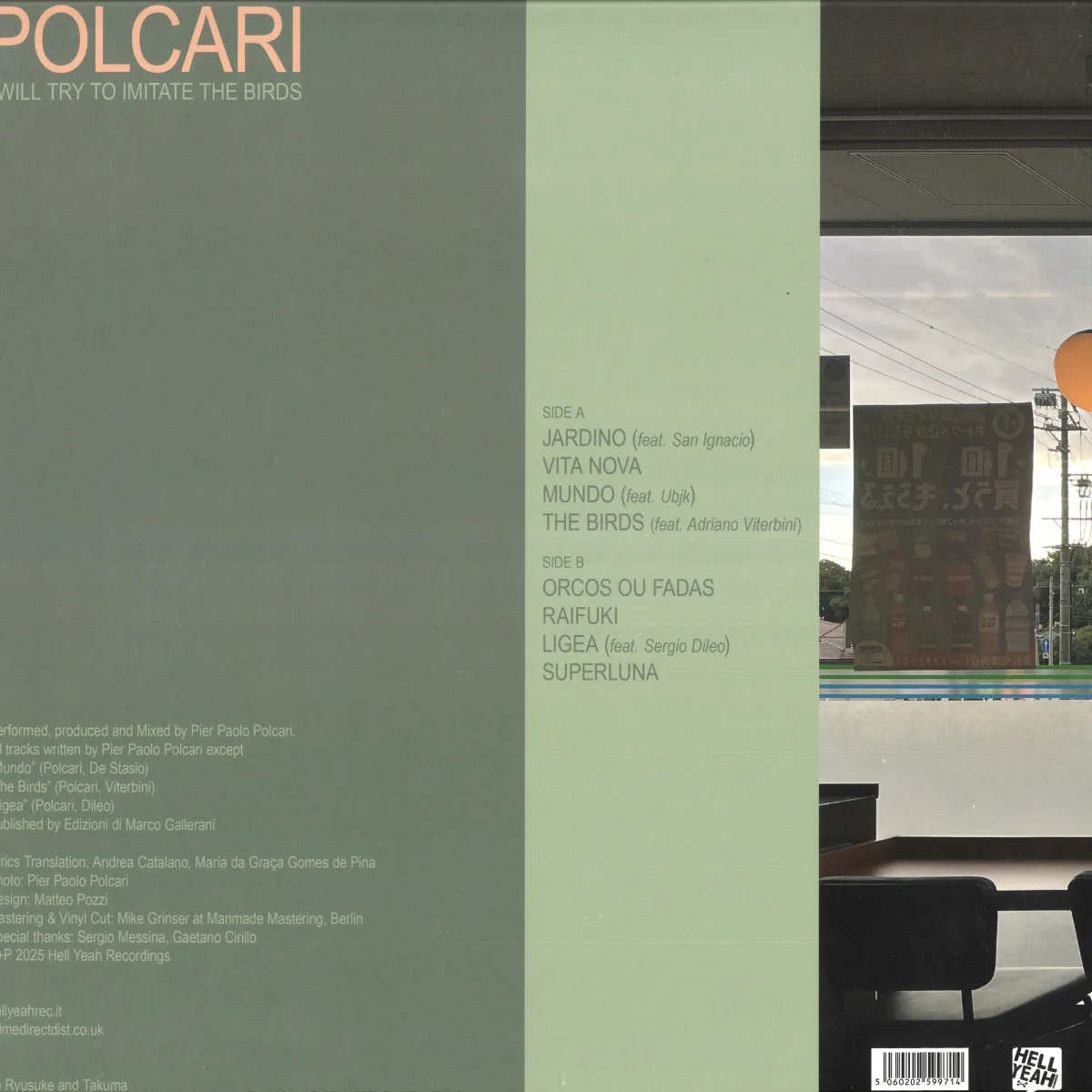 Обратная сторона обложки — Polcari — I Will Try To Imitate The Birds