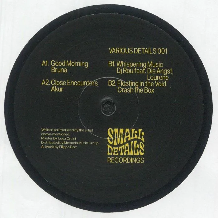 Back cover — BRUNA / AKUR / DJ ROU / DIE ANGST / LOURENE / CRASH THE BOX — Various Details 01