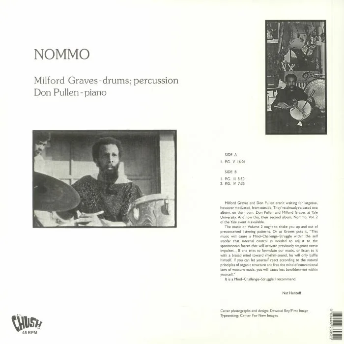 Обратная сторона обложки — Milford GRAVES / DON PULLEN — Nommo