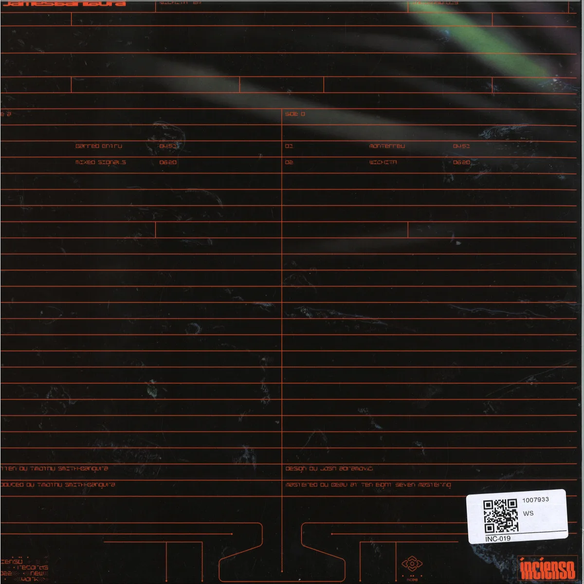 Back cover — James Bangura — Wichita EP