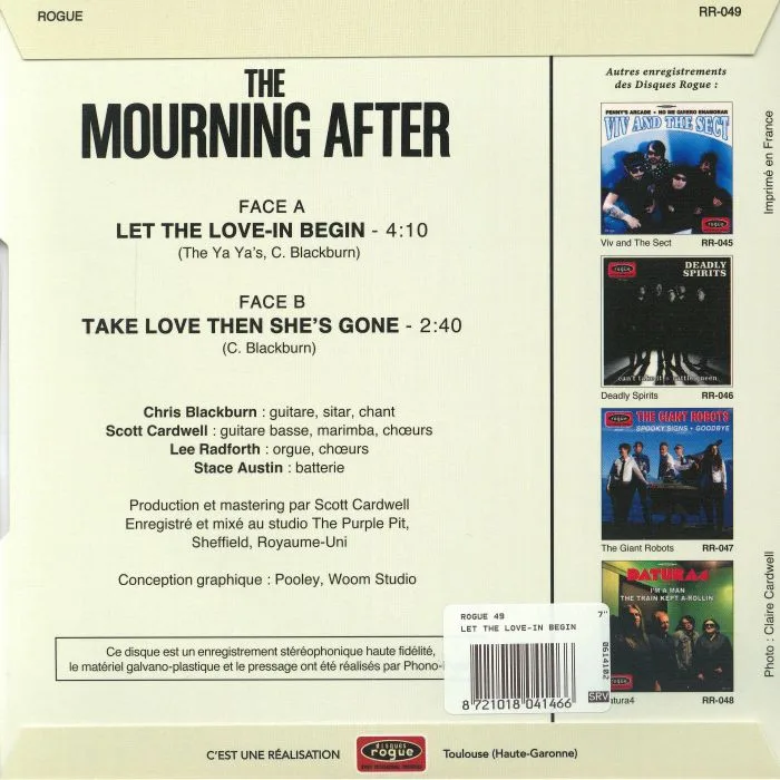 Обратная сторона обложки — THE MOURNING AFTER — Let The Love In Begin