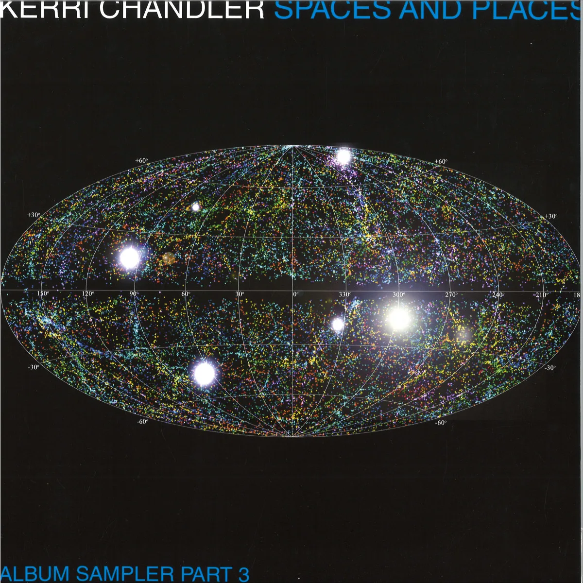 Обратная сторона обложки — Kerri Chandler — Spaces And Places: Album Sampler 3 LP 2x12"