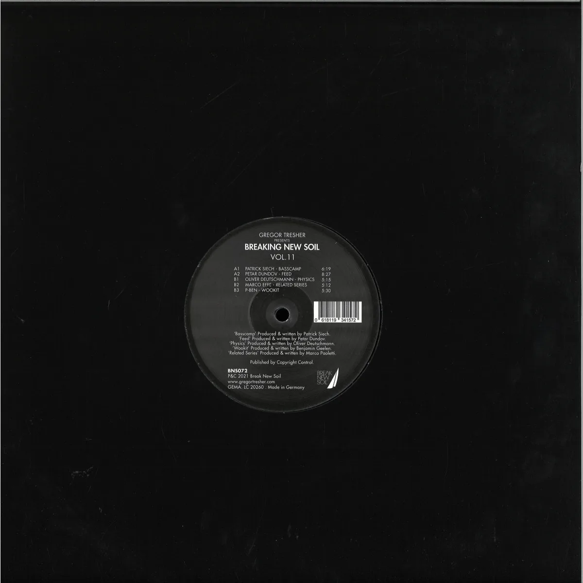 Обратная сторона обложки — Various — Gregor Tresher pres. Break New Soil Vol. 11