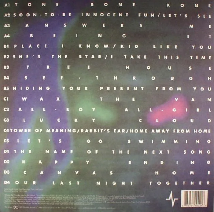 Back cover — Arthur RUSSELL — World Of Echo (reissue)