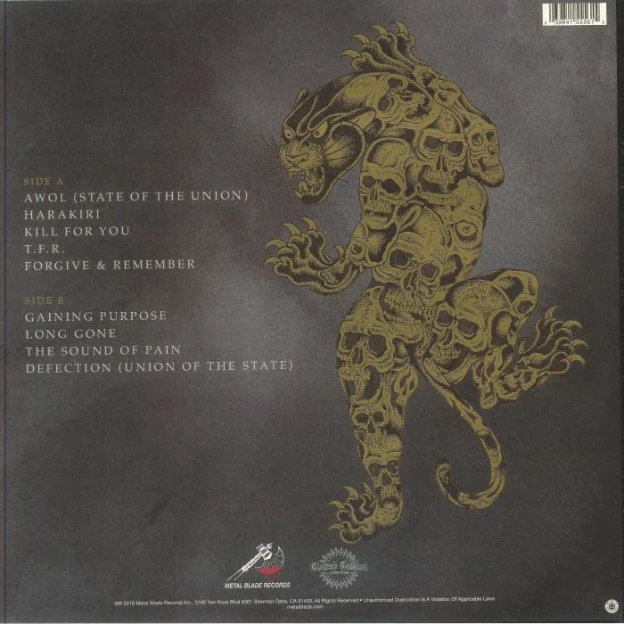 Back cover — TWITCHING TONGUES — Gaining Purpose Through Passionate Hatred (reissue)