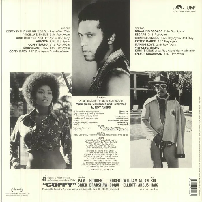 Back cover — Roy AYERS — Coffy (Soundtrack) (reissue)