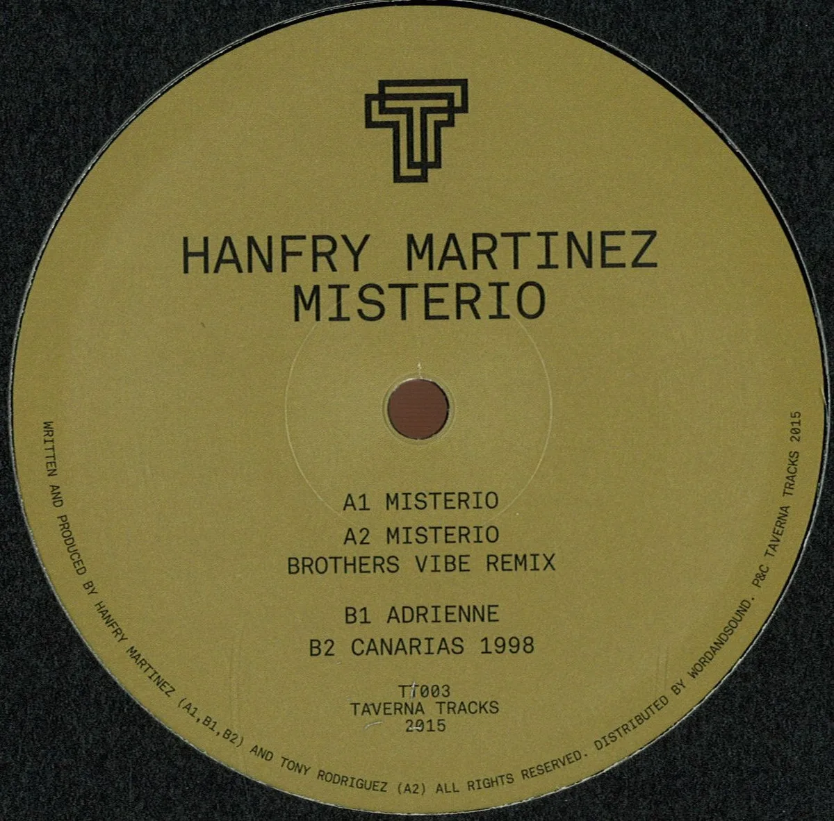 Лицевая сторона обложки — Hanfry Martinez — Misterio
