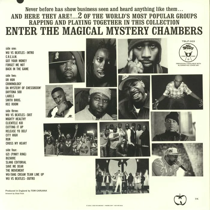 Back cover — WU TANG vs THE BEATLES — Enter The Magical Mystery Chambers (reissue)
