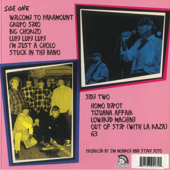 Обратная сторона обложки — MANIC HISPANIC — Grupo Sexo (reissue)