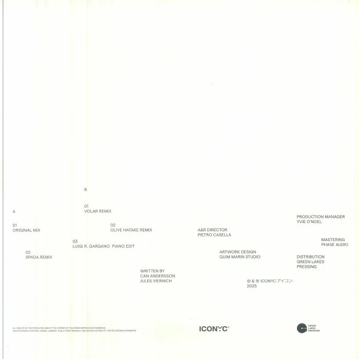 Back cover — SOLIQUE — Ordinary Things Remix Edition