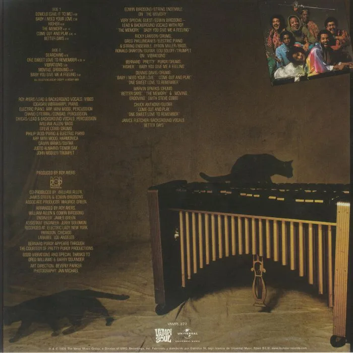Обратная сторона обложки — ROY AYERS UBIQUITY — Vibrations (reissue)