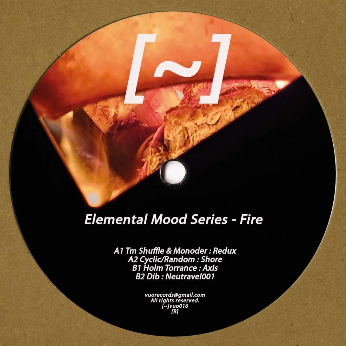 Back cover — Tm Shuffle, Monoder, Cyclic, Random, Dib — Elemental Mood Series – Fire