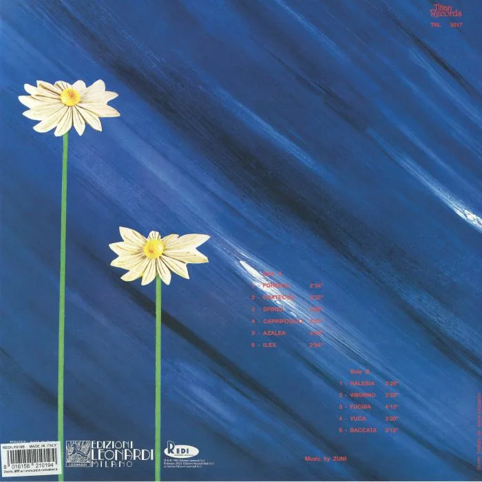 Обратная сторона обложки — ZUNI — Flowers (reissue)
