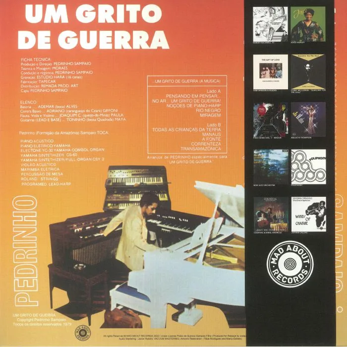 Back cover — Pedrinho SAMPAIO — Um Grito De Guerra