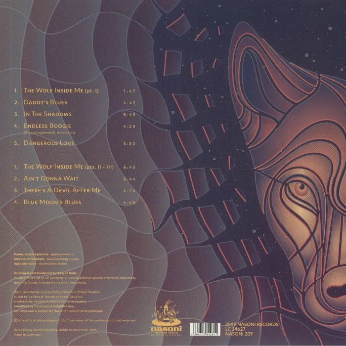 Back cover — BAG OF NAILS — The Wolf Inside Me
