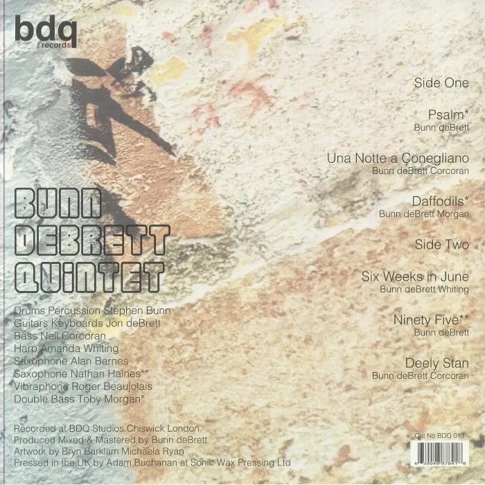 Back cover — BUNNDEBRETTQUINTET — Six Weeks In June