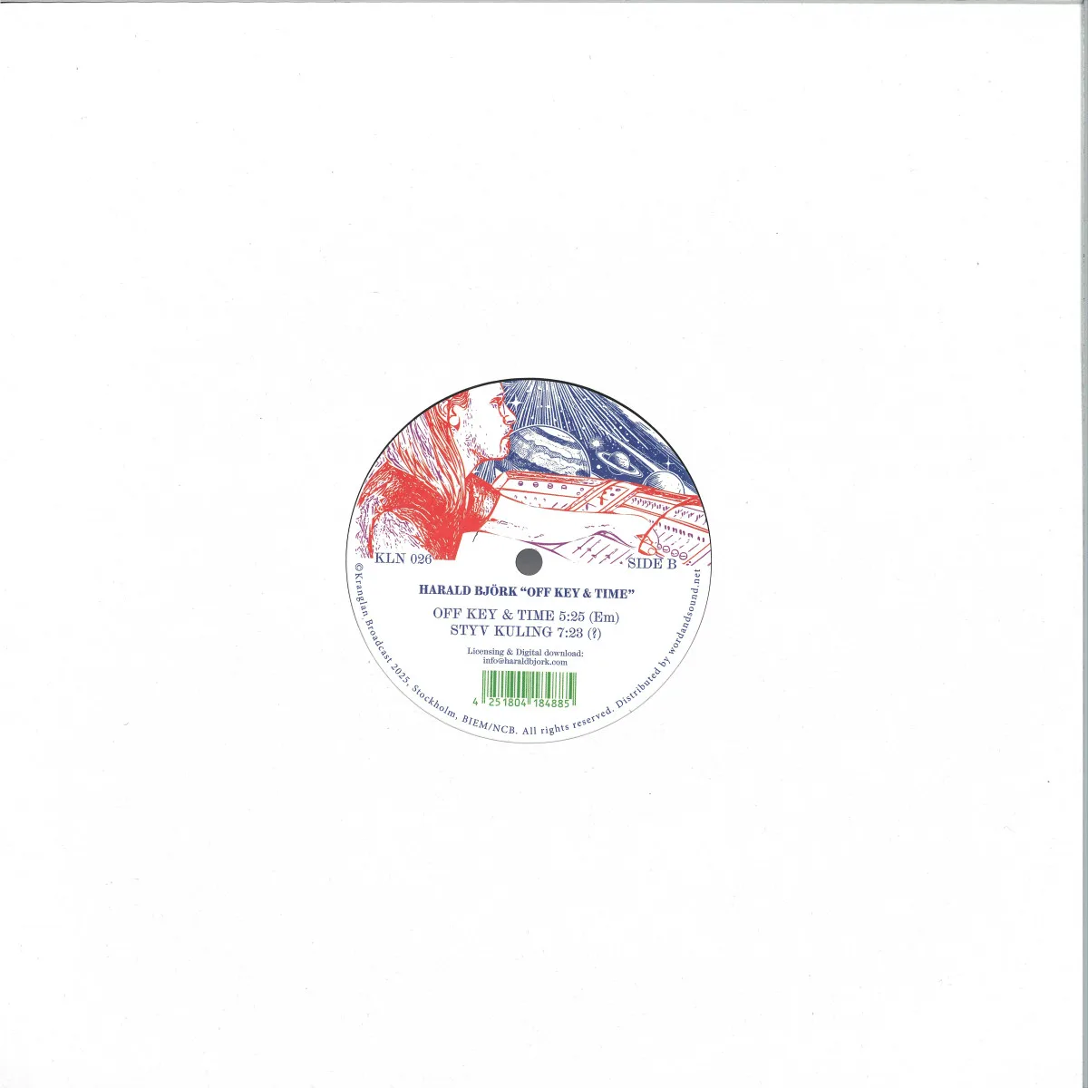 Back cover — Harald Björk — Off Key & Time
