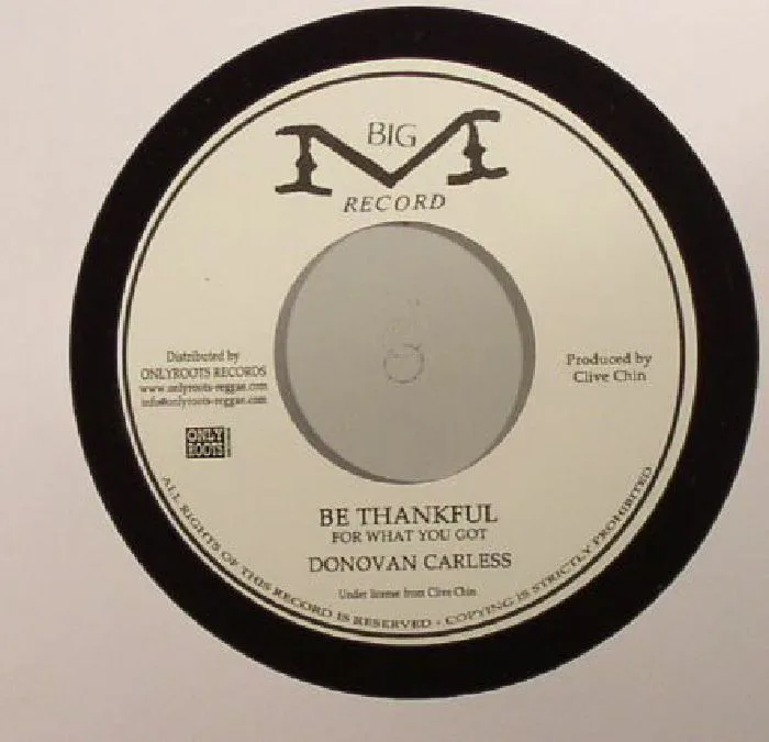 Donovan CARLESS — Be Thankful For What You Got