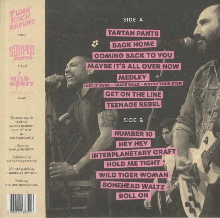Обратная сторона обложки — GIUDA — Live At Punk Rock Raduno