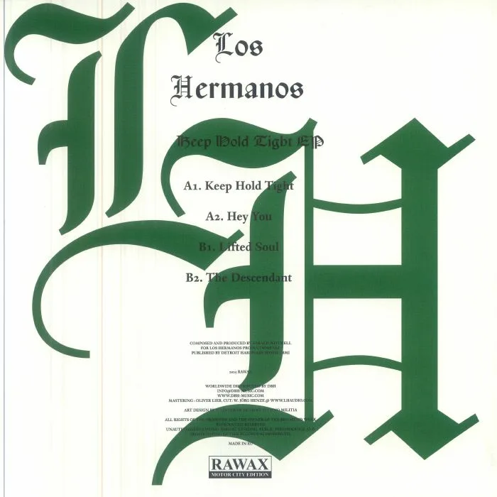 Обратная сторона обложки — LOS HERMANOS — Keep Hold Tight EP