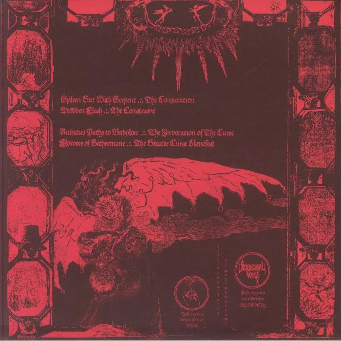 Back cover — BLACK CURSE — Burning In Celestial Poison