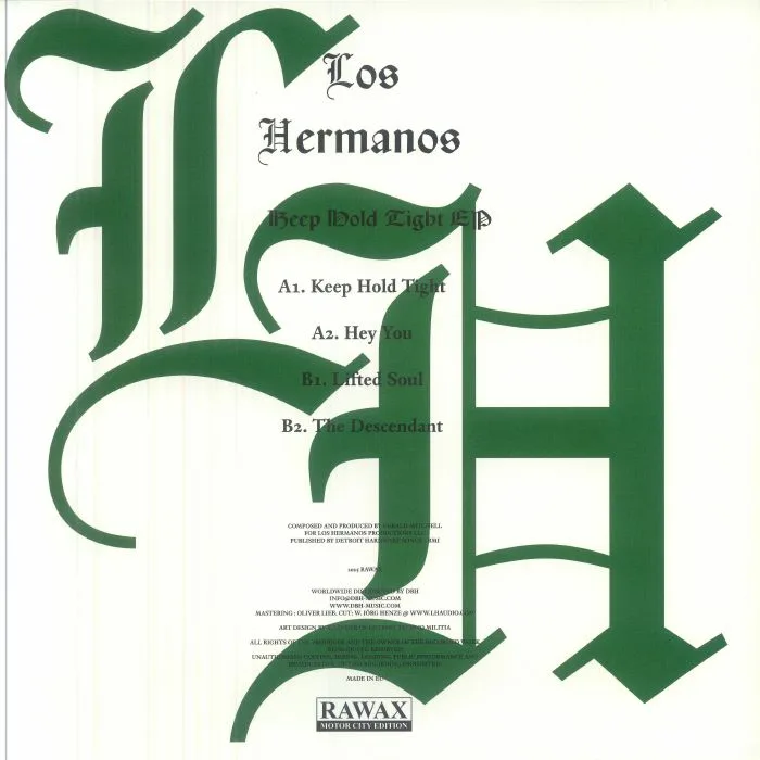 Обратная сторона обложки — LOS HERMANOS — Keep Hold Tight EP